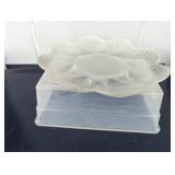 Vintage MIKASA Shell Crystal Hostess Bowl