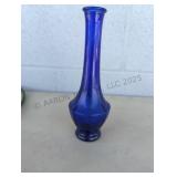 Vintage Blue Glass Vase