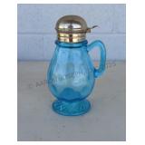 Blue Opalescent Northwood  Syrup Pitcher