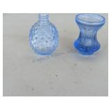 Two Blue Glass Pieces