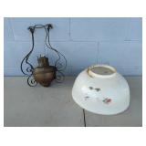 Vintage Brass Hanging Lamp
