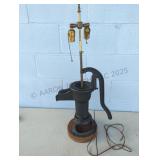 Antique Well Pump Head Light Conversion