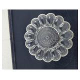Vintage Crystal Deviled Eggs Tray