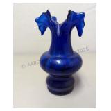 Vintage OLD HICKORY GLASS CO Cobalt Blue Vase