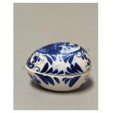 Vintage DELFT Blue & White Porcelain Egg