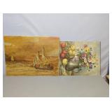 Two Unframed Wall Hangings