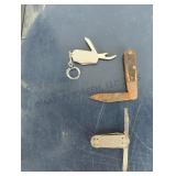 Three Vintage Pocket Knives