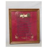Vintage Framed Needlepoint