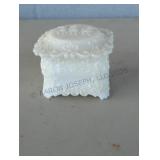 Vintage Milk Glass Ring Box