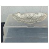 Vintage Crystal Relish Dish