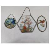 Three Glass Sun Catchers