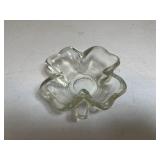 Vintage Hand Blown Glass Candy Bowl