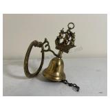 Vintage Brass Wall Mounted Bell