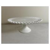 Vintage FENTON Milk Glass Cake Server