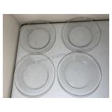 Four Vintage Glass Serving Trays