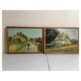 Two GWEN HELM Oil on Board Paintings
