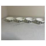 Four Vintage ROYAL WORCHESTER Porcelain Bowls