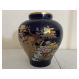 Vintage THE ORIENT Blue Hand-Painted Vase