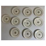 (10) Vint ROYAL COPENHAGEN Luncheon Plates