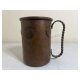 Vintage ACERON Hammered Copper Mug