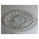 Vintage Crystal Tidbit Tray
