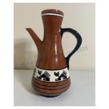Vintage Peru terracotta handmade pitcher