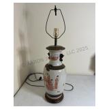 Vintage Ceramic Japanese Ginger Jar Lamp