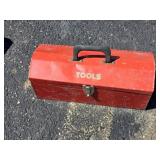Steel Tool Box, Estwing Hammer & Contents