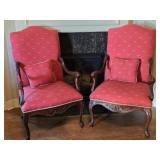 Pair of Modern Bumble Bee Parlor Arm Chairs