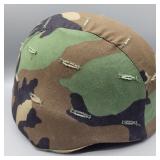 US PASGT HELMET MADE WITH KEVLAR M-198 CAMOUFLAGE