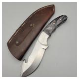 SKINNER FIXED BLADE GUTHOOK HUNTING KNIFE