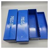3- PCGS BLUE GRADED SLABBED COIN HOLDERS