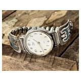 Womenï¿½s Timex Watch Sterling Silver Turquoise