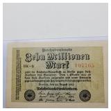 1923 GERMAN BEHM MILLIONEN MARF BU NOTE