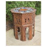 Antique Persian Indian Eastern Octagon Table