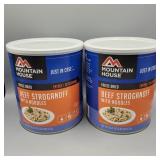 2- 20.21 oz CANS OF MOUNTAIN HOUSE FREEZE DRIED