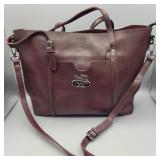 NOT A COACH LEATHER TOTE BAG PURSE
