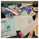 OFFICE SUPPLIES: COLUMNAR PADS, GRAPHIC RULERS,