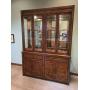 Modern Lighted China Cabinet Two Pieces