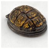 Small Hinged Turtle Shell Trinket Box