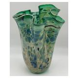 Signed Handblown Paul Bendzunas 92 Glass Vase