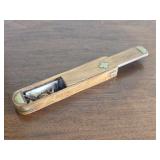 Antique Wooden Pencil Box w/ Vintage Tied Flys