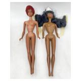 2 , 1966 Black /African American Barbie Dolls ,