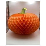 Large Vintage Halloween Honeycomb Paper Pumpkin