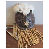Turtle Shell Medicine Bag w/ Fox Face Cover