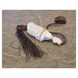 Carved Ivory Turtle Snuff Box / Netsuke
