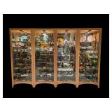Set of Four Lighted Display Cabinets