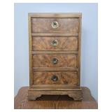 Small Burlwood Chest of Drawers by Drexel