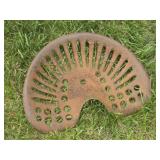 Atq Cast Iron Western L. Roller Implement Seat