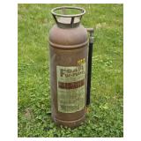 Antique Copper & Brass Riveted Fire Extinguisher